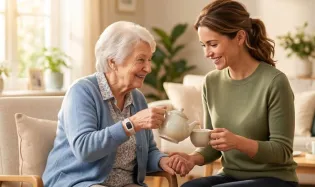 Un assistant de vie aux familles (ADVF)