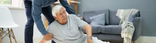 Chute d'une personne âgée