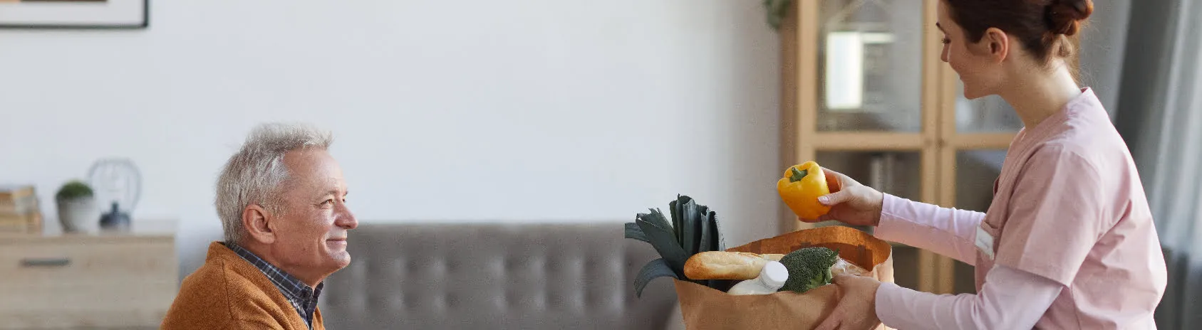 Portage de repas à domicile pour personnes âgées